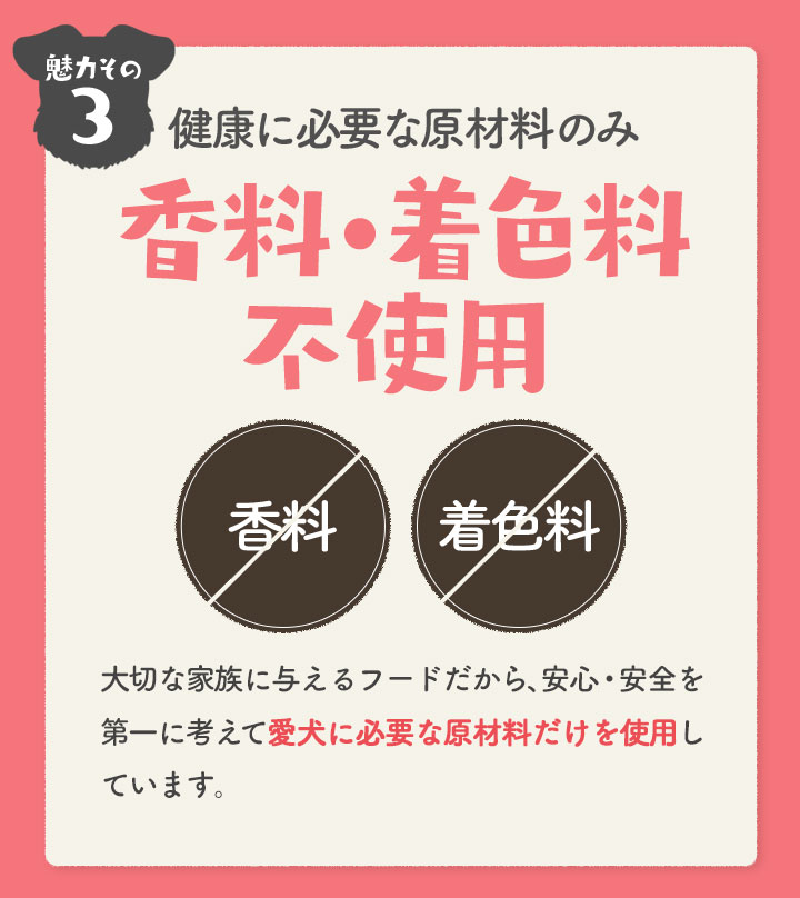 香料・着色料不使用